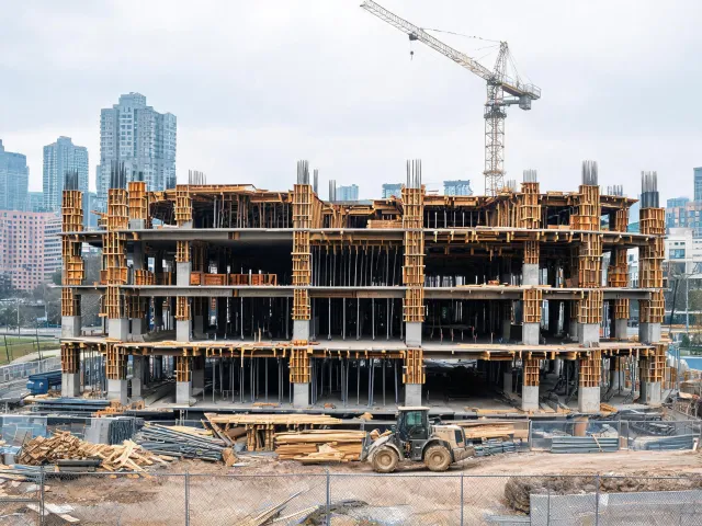 Parking structure concrete forming