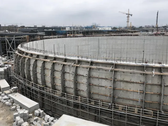 Water infrastructure concrete forming